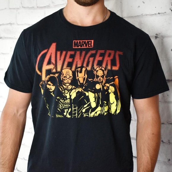 Marvel Avengers Ombre Screen Print Graphic Tee - Picture 2 of 4